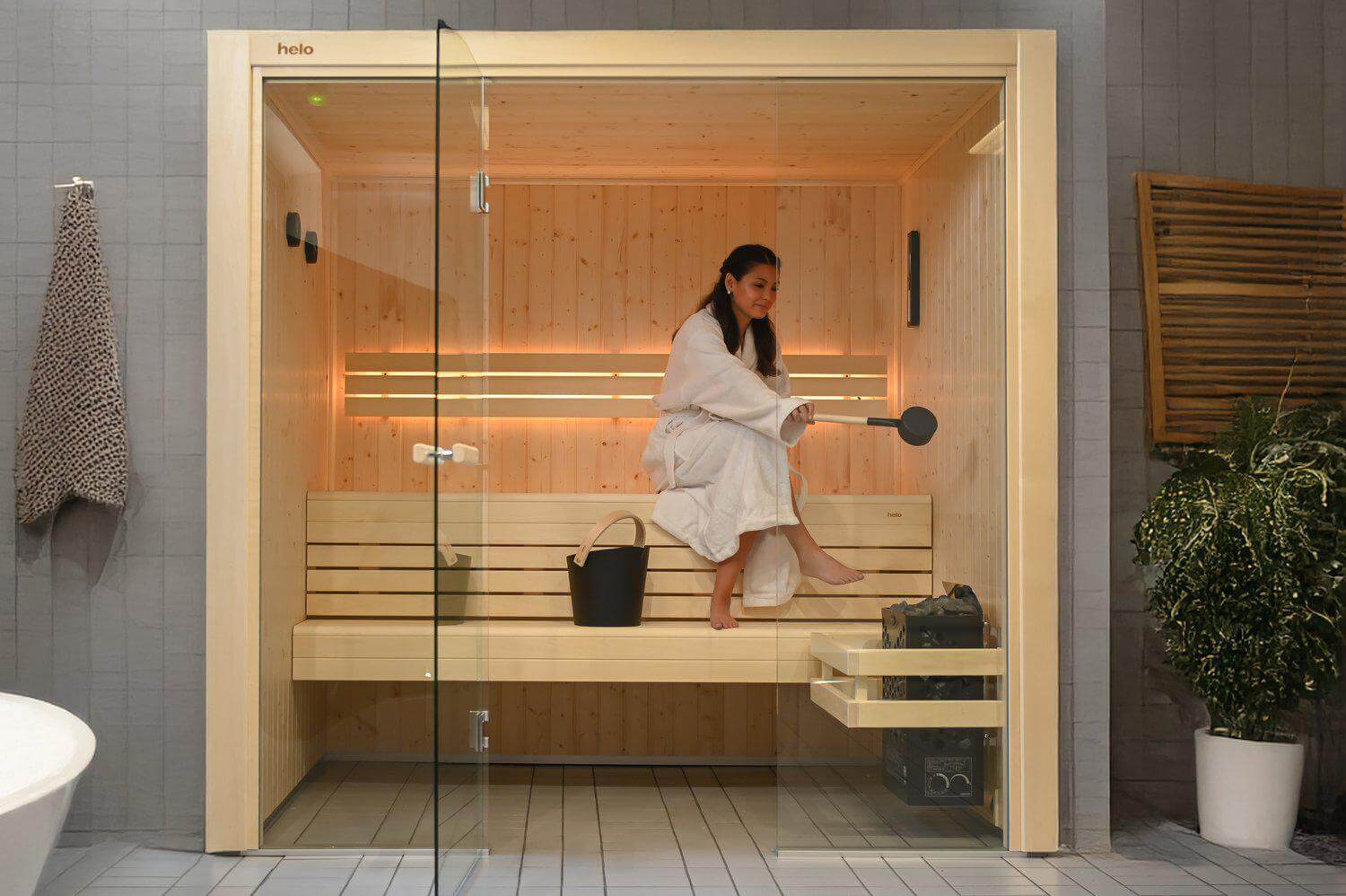 Girl in the Sauna Room